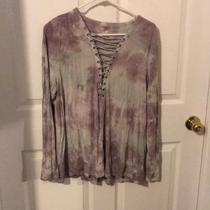 Purple and grey soft and sexy tee
